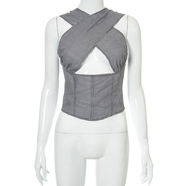 women's tanks & camis fashion hollow out halter solid skinny zipper backlessslim corset crossed bandage plaid casual, White
women's tanks & camis fashion hollow out halter solid skinny zipper backlessslim corset crossed bandage plaid casual, White