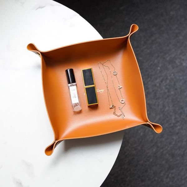 storage baskets desktray leather key plate home decoration dice wallet coins pu folding box wholesale
storage baskets desktray leather key plate home decoration dice wallet coins pu folding box wholesale