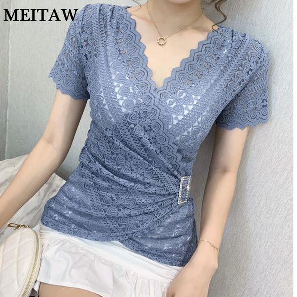 women's blouses & shirts plus size women lace hollow out short sleeve solid blouse lady elegant floral embroidery korean shirt, White
women's blouses & shirts plus size women lace hollow out short sleeve solid blouse lady elegant floral embroidery korean shirt, White