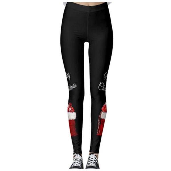 women's leggings high waist sport women colorful christmas print running sports pants trouser squat proof, Black
women's leggings high waist sport women colorful christmas print running sports pants trouser squat proof, Black
