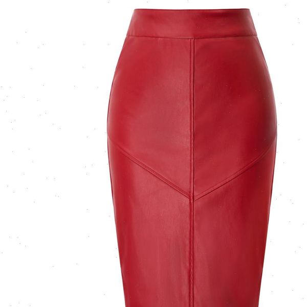 women skirts faux leather pencil skirt irregular hem back split hips wrapped business office work solid slim skirt, Black 
women skirts faux leather pencil skirt irregular hem back split hips wrapped business office work solid slim skirt, Black
