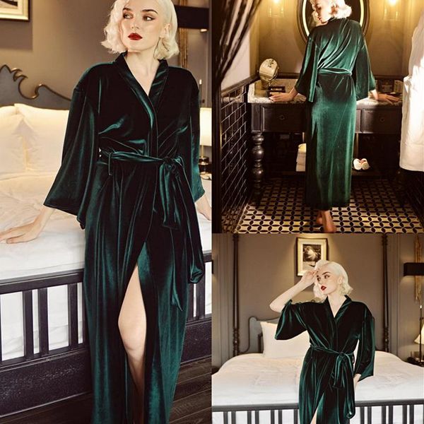 wraps & jackets winter warm green velvet sleepwear bridal long sleeve v neck bath robes wedding nightgonws with belt formal event dress, White
wraps & jackets winter warm green velvet sleepwear bridal long sleeve v neck bath robes wedding nightgonws with belt formal event dress, White