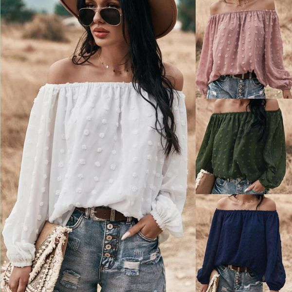 women's blouses & shirts autumn vintage solid white blouse for women off-shoulder long sleeve bohemian loose swiss dot ladies clot
women's blouses & shirts autumn vintage solid white blouse for women off-shoulder long sleeve bohemian loose swiss dot ladies clot