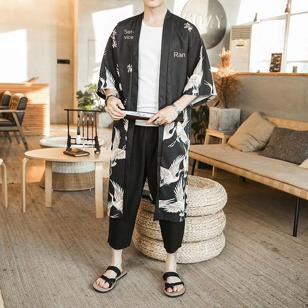 men's jackets japanese kimono coat loose yukata outwear long bathrobe vintage for men 904-b161, Black;brown
men's jackets japanese kimono coat loose yukata outwear long bathrobe vintage for men 904-b161, Black;brown