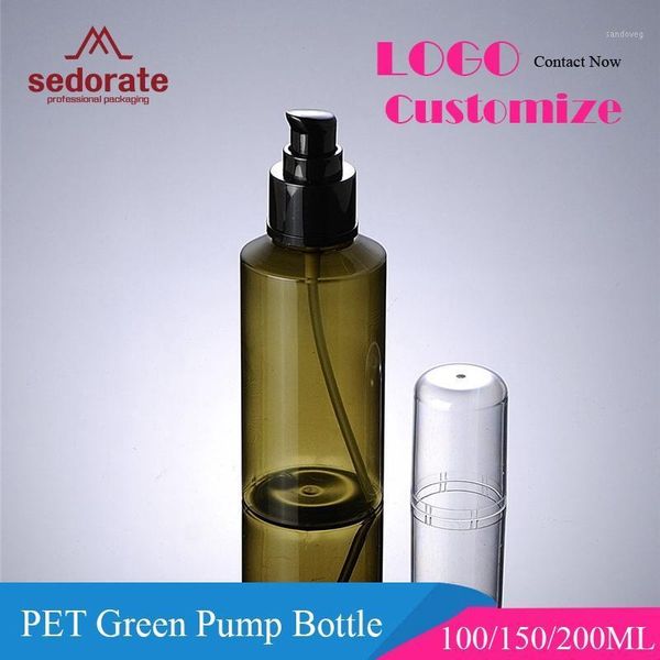 storage bottles & jars sedorate 50 pcs/lot green pet bottle cream pump with full cover lid 100ml 150ml 200ml empty plastic xmxj20
storage bottles & jars sedorate 50 pcs/lot green pet bottle cream pump with full cover lid 100ml 150ml 200ml empty plastic xmxj20