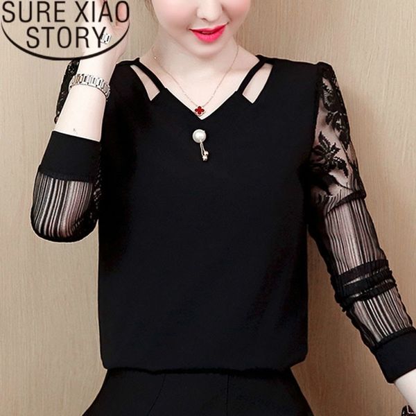 2021 lace v neck women shirts hollowed-out chiffon blouse women's long sleeve women and blouses blusas plus size 2314 50 210308, White
2021 lace v neck women shirts hollowed-out chiffon blouse women's long sleeve women and blouses blusas plus size 2314 50 210308, White