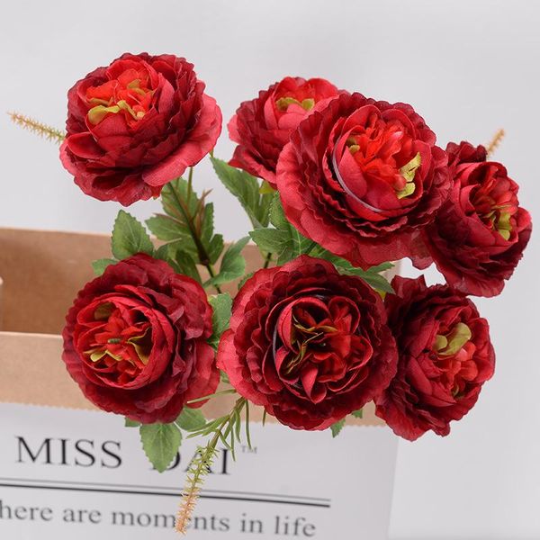 decorative flowers & wreaths 7 peony bunches wedding simulation home hall decoration bridal bouquets silk fake
decorative flowers & wreaths 7 peony bunches wedding simulation home hall decoration bridal bouquets silk fake