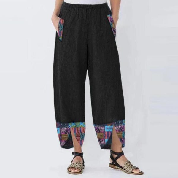 women's pants & capris women wide leg trousers pockets irregular ankle-length long female slacks casual spring, Black;white
women's pants & capris women wide leg trousers pockets irregular ankle-length long female slacks casual spring, Black;white