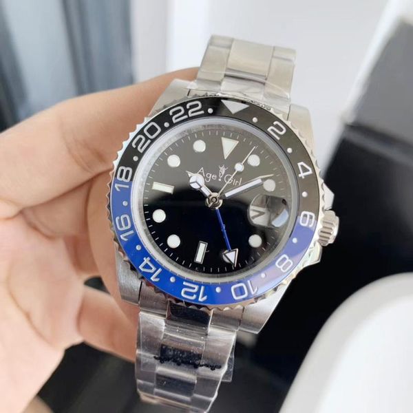 wristwatches men watch gmt black blue ceramic bezel mechanical stainless steel automatic sapphire, Slivery;brown
wristwatches men watch gmt black blue ceramic bezel mechanical stainless steel automatic sapphire, Slivery;brown