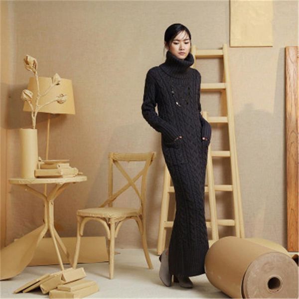 women's sweaters 100%hand made pure wool turtleneck knit women streetwear solid h-straight slim super long pullover sweater one&over si, White;black
women's sweaters 100%hand made pure wool turtleneck knit women streetwear solid h-straight slim super long pullover sweater one&over si, White;black