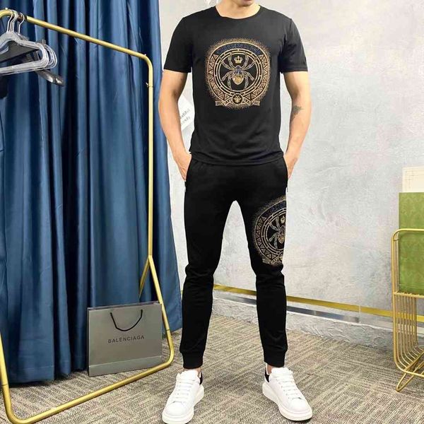 men's tracksuits classic high-elasticity summer mark original animal suit sports diamond t-shirt + casual pants design is fine light re, Gray
men's tracksuits classic high-elasticity summer mark original animal suit sports diamond t-shirt + casual pants design is fine light re, Gray