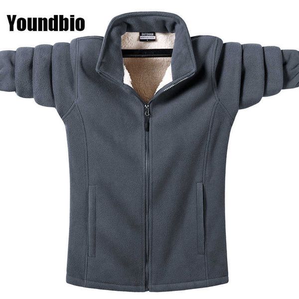 men autumn and winter fleece jacket stand collar cardigan sports outdoor hiking warm camping loose enlarged 9xl 210909, Black;brown
men autumn and winter fleece jacket stand collar cardigan sports outdoor hiking warm camping loose enlarged 9xl 210909, Black;brown