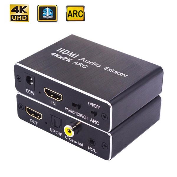 audio cables & connectors 4k*2k extractor 5.1ch/2ch arc splitter to optical toslink spdif r/l converter for hdtv speaker
audio cables & connectors 4k*2k extractor 5.1ch/2ch arc splitter to optical toslink spdif r/l converter for hdtv speaker
