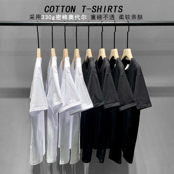 230g thick solid color short sleeve men's and women's spring and summer round neck odel base shirt loose elastic couple's t-s, White;black
230g thick solid color short sleeve men's and women's spring and summer round neck odel base shirt loose elastic couple's t-s, White;black