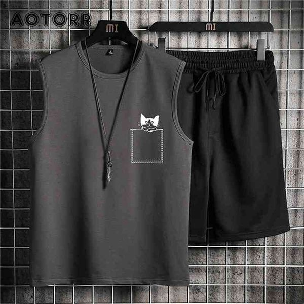 summer men casual sport suit quick dry jogger shorts set vest + shorts sets male tracksuit cotton breathable sportswears 3xl 4xl 210806, Gray
summer men casual sport suit quick dry jogger shorts set vest + shorts sets male tracksuit cotton breathable sportswears 3xl 4xl 210806, Gray