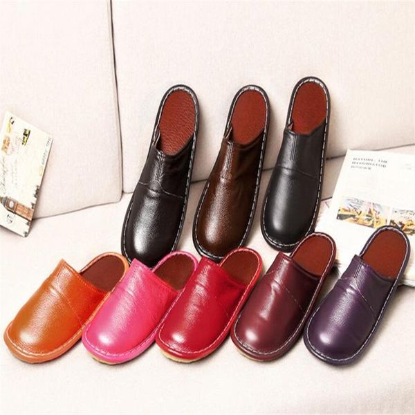 slippers genuine sheepskin leather couple indoor non-slip men women home fashion casual single shoes pvc sole y1290, Black
slippers genuine sheepskin leather couple indoor non-slip men women home fashion casual single shoes pvc sole y1290, Black