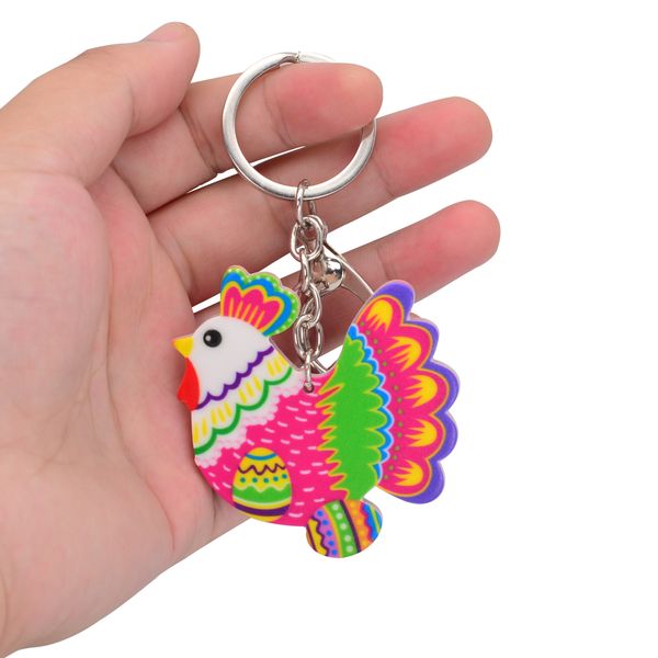 Cute Cartoon Acrylic Keychains Creative Easter Hen Animal Key Chain Jewelry For Women Kids Girls Gift Car Accessory
Cute Cartoon Acrylic Keychains Creative Easter Hen Animal Key Chain Jewelry For Women Kids Girls Gift Car Accessory