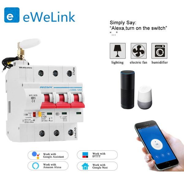 smart home control 3p wifi circuit breaker automatic switch overload short protection for alexa and google
smart home control 3p wifi circuit breaker automatic switch overload short protection for alexa and google