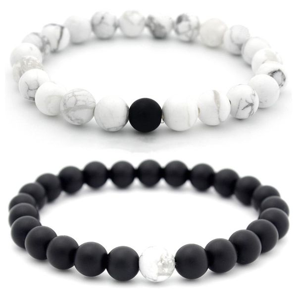 beaded, strands 8mm matte black white turquoise couple bracelet men's and women's lover gift yoga pulse jewelry hand jewelryboho
beaded, strands 8mm matte black white turquoise couple bracelet men's and women's lover gift yoga pulse jewelry hand jewelryboho