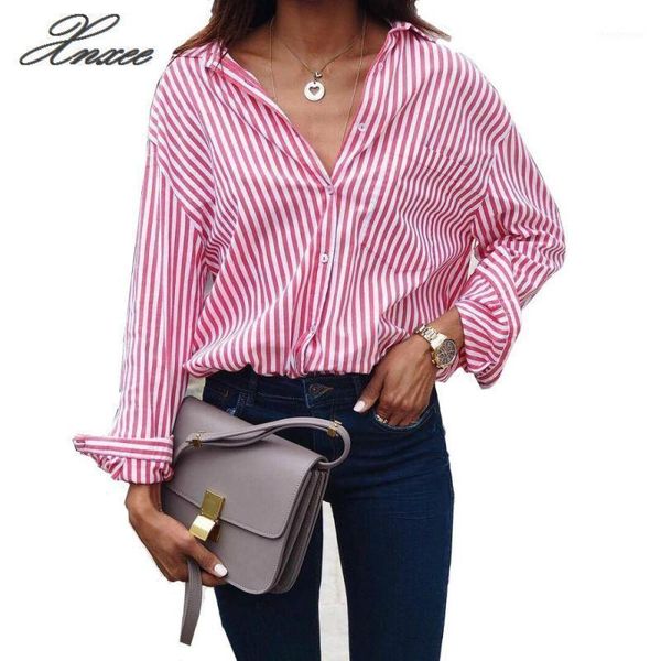 women's blouses & shirts women striped long sleeve blouse shirt female loose femme autumn fall casual ladies office plus size 5xl, White
women's blouses & shirts women striped long sleeve blouse shirt female loose femme autumn fall casual ladies office plus size 5xl, White