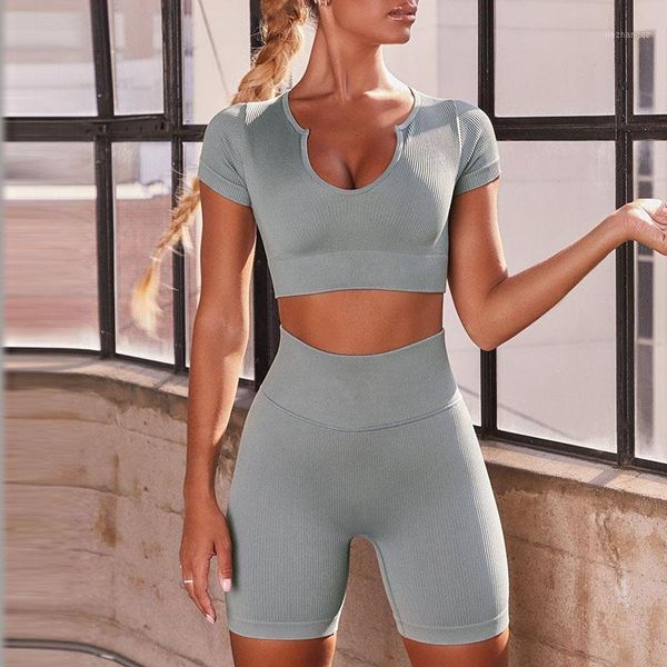 yoga outfit seamless set women running suit 2 piece women's tracksuit crop t-shirt srs workout clothes gym wear sport
yoga outfit seamless set women running suit 2 piece women's tracksuit crop t-shirt srs workout clothes gym wear sport