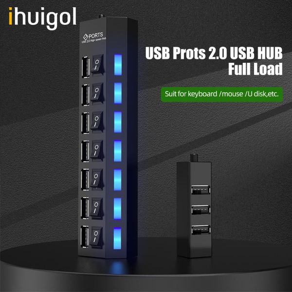 hubs ihuigol usb hub 4/7 ports multi splitter high speed hab for pc lapcomputer accessories with on/off switchs led expanders
hubs ihuigol usb hub 4/7 ports multi splitter high speed hab for pc lapcomputer accessories with on/off switchs led expanders
