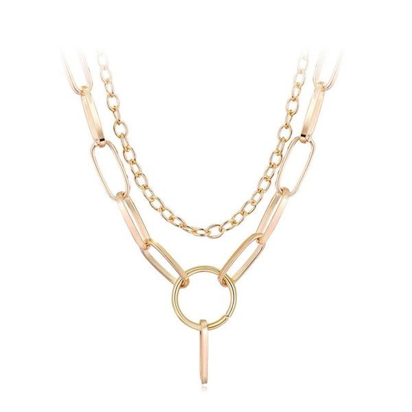 pendant necklaces fashion multi layer pendants for women gold metal key cirlcle necklace design jewelry gift, Silver
pendant necklaces fashion multi layer pendants for women gold metal key cirlcle necklace design jewelry gift, Silver