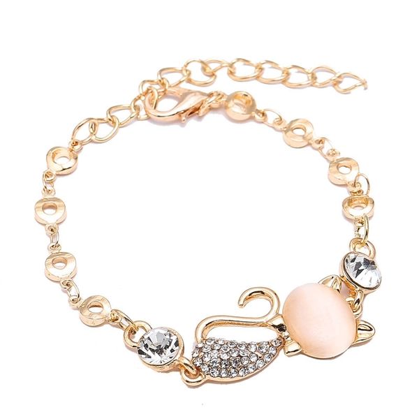 korean jewelry cat's eye stone cat bracelet flash diamond bracelet women's exquisite fashion, Black
korean jewelry cat's eye stone cat bracelet flash diamond bracelet women's exquisite fashion, Black