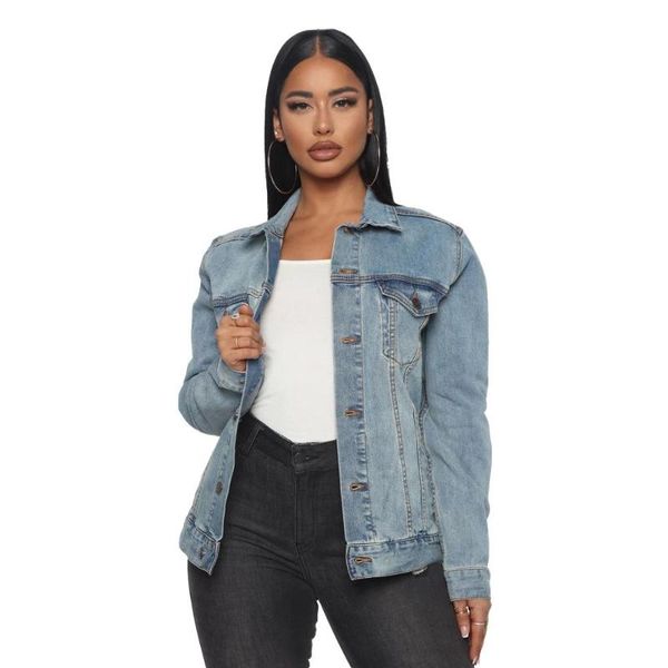 women's jackets 2021 reduction of age fashion street hip hop style denim long sleeve lapel single-breasted printed outwear, Black;brown
women's jackets 2021 reduction of age fashion street hip hop style denim long sleeve lapel single-breasted printed outwear, Black;brown