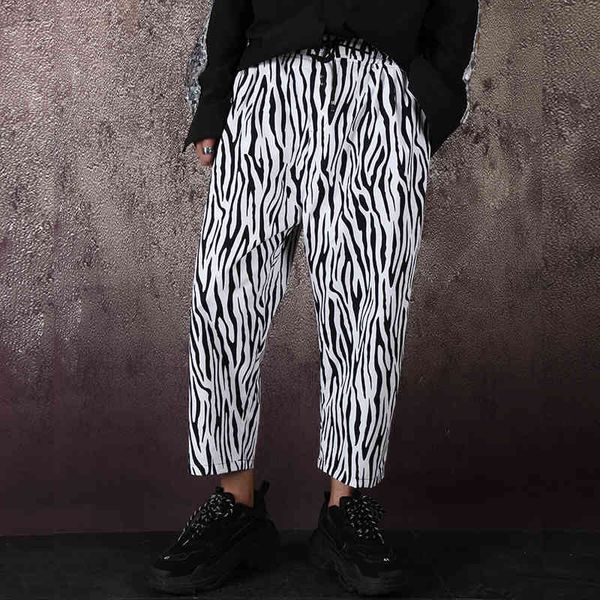 men's pants men zebra pattern loose casual wide leg harem male women streetwear hip hop trousers joggers sweatpants 81kg, Black
men's pants men zebra pattern loose casual wide leg harem male women streetwear hip hop trousers joggers sweatpants 81kg, Black