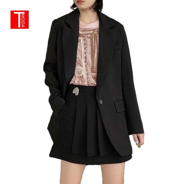 women's suits & blazers tmoda639 2021 spring summer fashion women black suit blazer long sleeve pocket office lady business coat female, White;black
women's suits & blazers tmoda639 2021 spring summer fashion women black suit blazer long sleeve pocket office lady business coat female, White;black