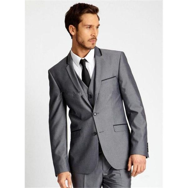 men's suits & blazers latest design dark grey slim fit groom tuxedo two buttons notch lapel mens man business (jacket+pants+vest) men s, White;black
men's suits & blazers latest design dark grey slim fit groom tuxedo two buttons notch lapel mens man business (jacket+pants+vest) men s, White;black