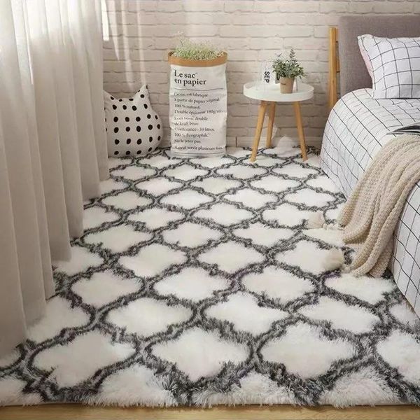 carpets modern fashion living room carpet soft non-slip shaggy fur floor furry mat bedroom bedside sofa cushions tie dye rug home decor 
carpets modern fashion living room carpet soft non-slip shaggy fur floor furry mat bedroom bedside sofa cushions tie dye rug home decor