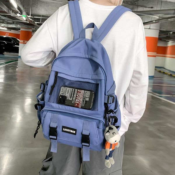 backpack youth lap2021 fashion trend nylon waterproof campus school bag solid color soft large capacity travel backpacks sac
backpack youth lap2021 fashion trend nylon waterproof campus school bag solid color soft large capacity travel backpacks sac