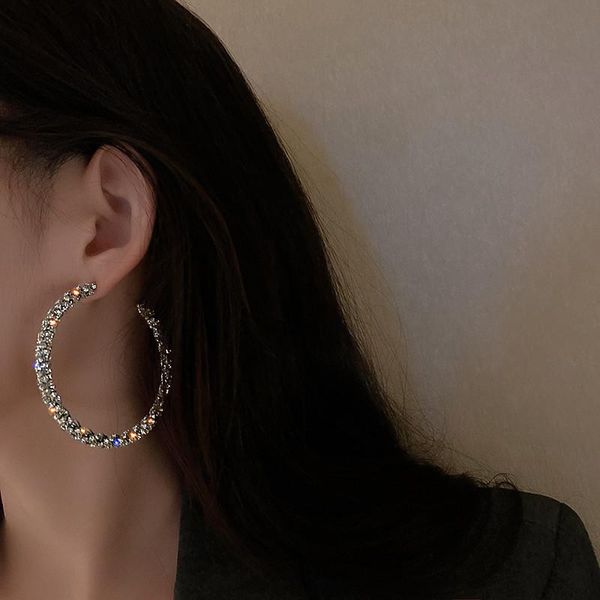 hoop & huggie fyuan fashion big round crystal earrings for women bijoux rhinestone statement jewelry party, Golden;silver
hoop & huggie fyuan fashion big round crystal earrings for women bijoux rhinestone statement jewelry party, Golden;silver