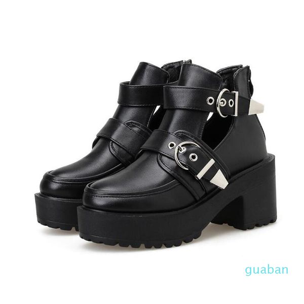 boots women short chunky heel ankle buckle strap shoes female pu leather motorcycle autumn punk, Black
boots women short chunky heel ankle buckle strap shoes female pu leather motorcycle autumn punk, Black