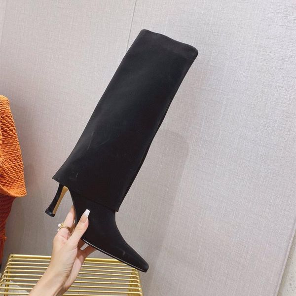 boots velvet pointed toe western woman slip on high heels knee long knight for 2021, Black
boots velvet pointed toe western woman slip on high heels knee long knight for 2021, Black