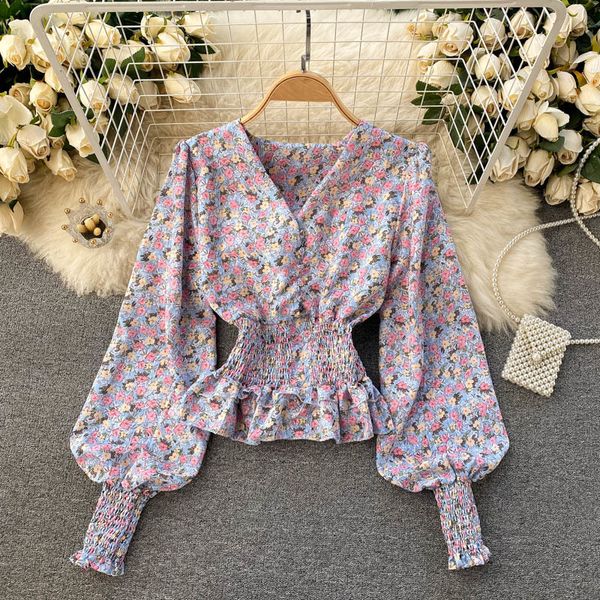 2021 spring new arrival impression v-neck puff thin sleeve elastic waistline pullover shirt drd8, White
2021 spring new arrival impression v-neck puff thin sleeve elastic waistline pullover shirt drd8, White