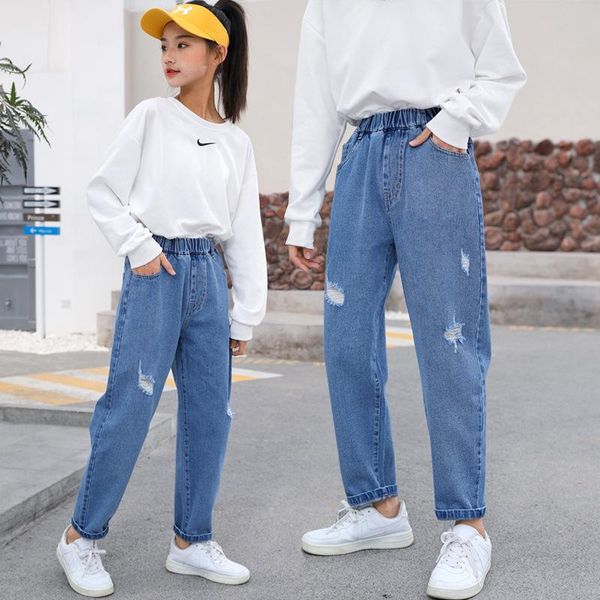 toddler girl jeans spring autumn children clothing hole denim trousers for teenage elastic waist haren pants kids girls 11 13yrs, Blue
toddler girl jeans spring autumn children clothing hole denim trousers for teenage elastic waist haren pants kids girls 11 13yrs, Blue
