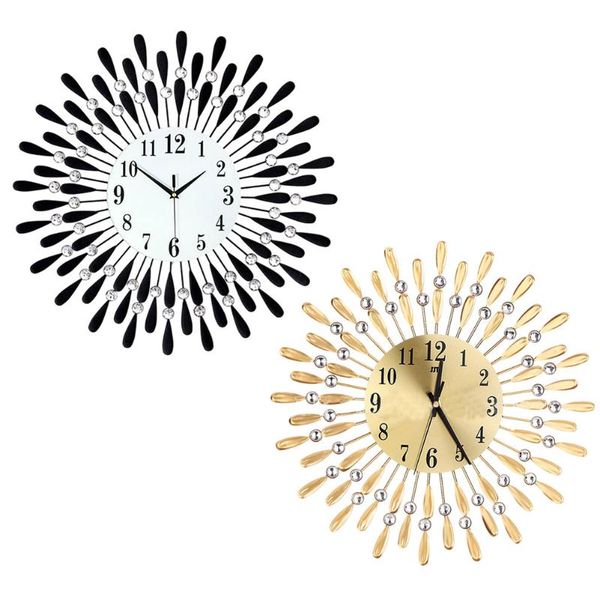 wall clocks crystal sun modern style silent ticking clock rhinestone flower metal living room office home decoration
wall clocks crystal sun modern style silent ticking clock rhinestone flower metal living room office home decoration