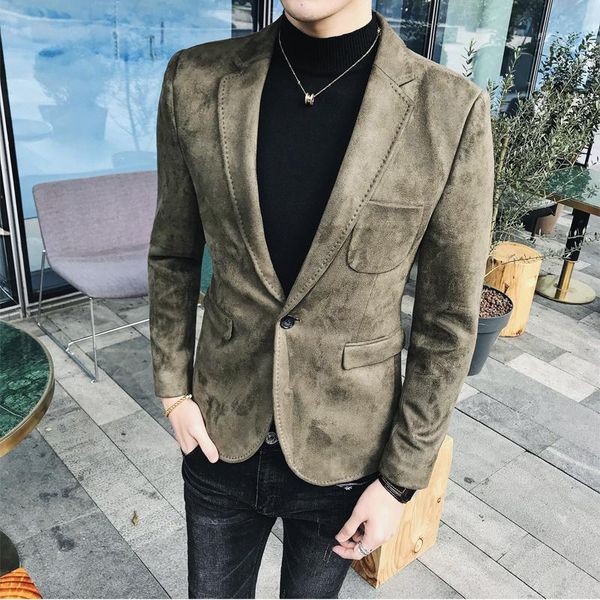 men's suits & blazers arrival luxury men blazer fashion brand deer suit coat velvet slim fit terno masculino 4xl, White;black
men's suits & blazers arrival luxury men blazer fashion brand deer suit coat velvet slim fit terno masculino 4xl, White;black