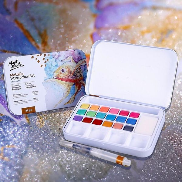 gift sets 18 colos portable watercolor pigment iron box pearlescent solid powder drawing painting sketching for art supplies
gift sets 18 colos portable watercolor pigment iron box pearlescent solid powder drawing painting sketching for art supplies