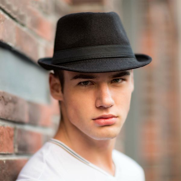 england style fedora jazz hat men vintage wool felt winter hat panama cap vintage ribbon trilby panama gangsters caps parent hat, Blue;gray
england style fedora jazz hat men vintage wool felt winter hat panama cap vintage ribbon trilby panama gangsters caps parent hat, Blue;gray