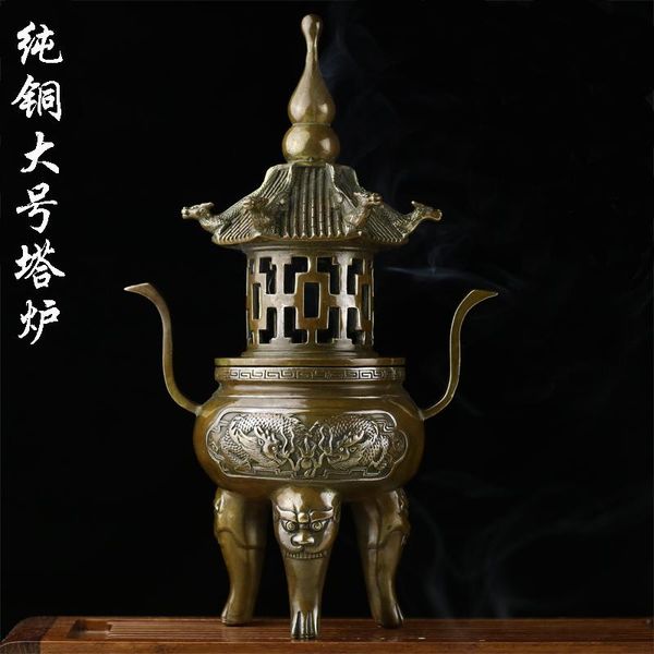 fragrance lamps incense burner pure copper coil tower censer pagoda shape onsale~
fragrance lamps incense burner pure copper coil tower censer pagoda shape onsale~