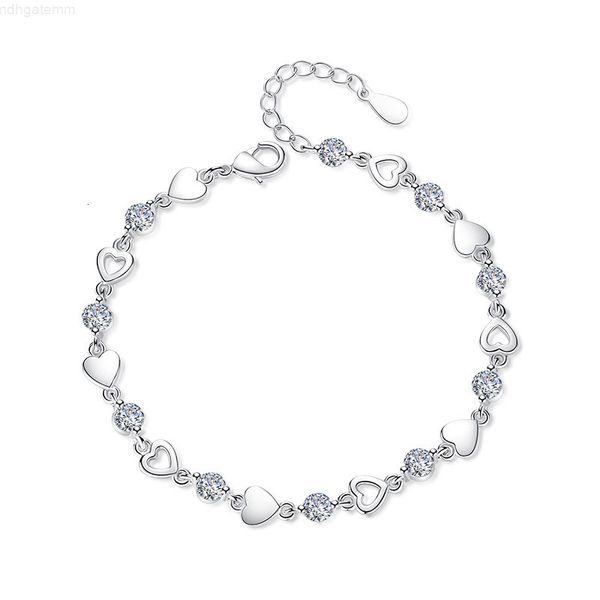 modaone new fashion 925 sterling silver love heart zircon bracelets for women crystal jewelry pulseira feminina, Red;brown
modaone new fashion 925 sterling silver love heart zircon bracelets for women crystal jewelry pulseira feminina, Red;brown