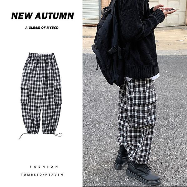 2021 new winter thick woolen trousers men's warm fashion retro casual plaid men streetear straight wide leg pants mens 7ws9, Black
2021 new winter thick woolen trousers men's warm fashion retro casual plaid men streetear straight wide leg pants mens 7ws9, Black