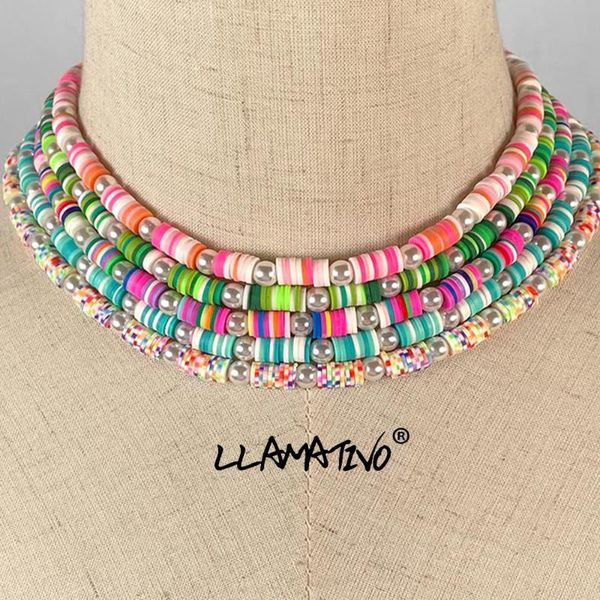chokers bohemia candy soft pottery clay beaded imitation pearls necklace for women simple choker collar necklaces handmade femme jewelry, Golden;silver
chokers bohemia candy soft pottery clay beaded imitation pearls necklace for women simple choker collar necklaces handmade femme jewelry, Golden;silver
