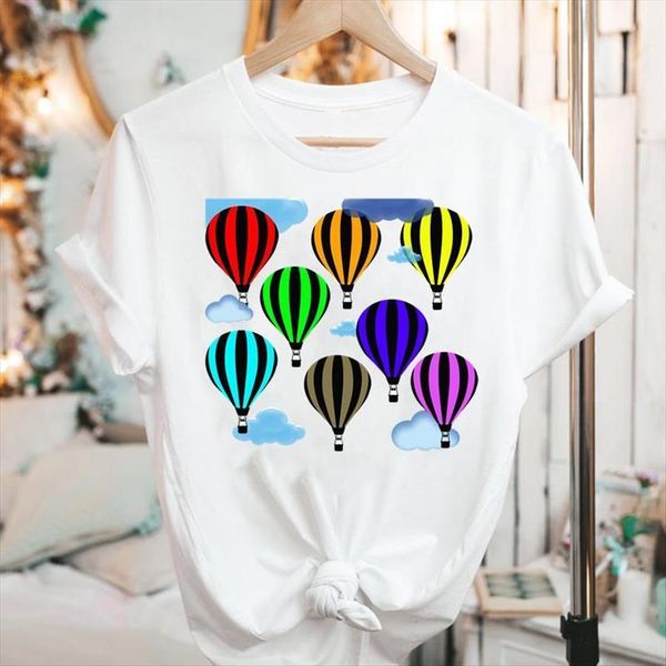 graphic short sleeve cartoon womens balloon travel aesthetic summer fashion print female clothes tees t shirt, White
graphic short sleeve cartoon womens balloon travel aesthetic summer fashion print female clothes tees t shirt, White