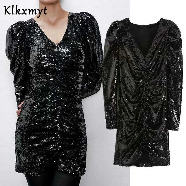 klkxmyt za dress women england style fashion folds sequins vintage mini dresses female vestidos de fiesta noche vestido 210527, Black;gray
klkxmyt za dress women england style fashion folds sequins vintage mini dresses female vestidos de fiesta noche vestido 210527, Black;gray