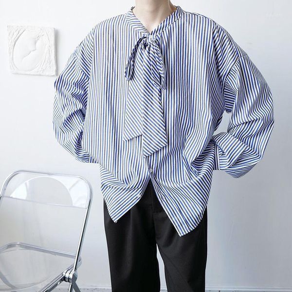 men's casual shirts 2021 stripe printing loose long sleeve leisure fashion trend blue color camisa masculina size -2xl, White;black
men's casual shirts 2021 stripe printing loose long sleeve leisure fashion trend blue color camisa masculina size -2xl, White;black
